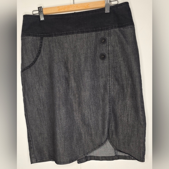 Lost And Found dark grey Pencil Skirt Size 10 - Picture 1 of 6